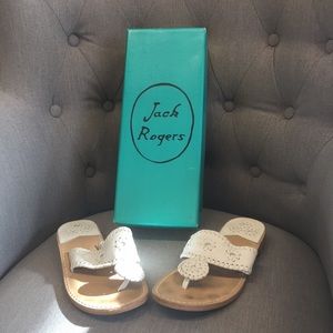 Jack Rogers Palm Beach flat white 7.5 M
